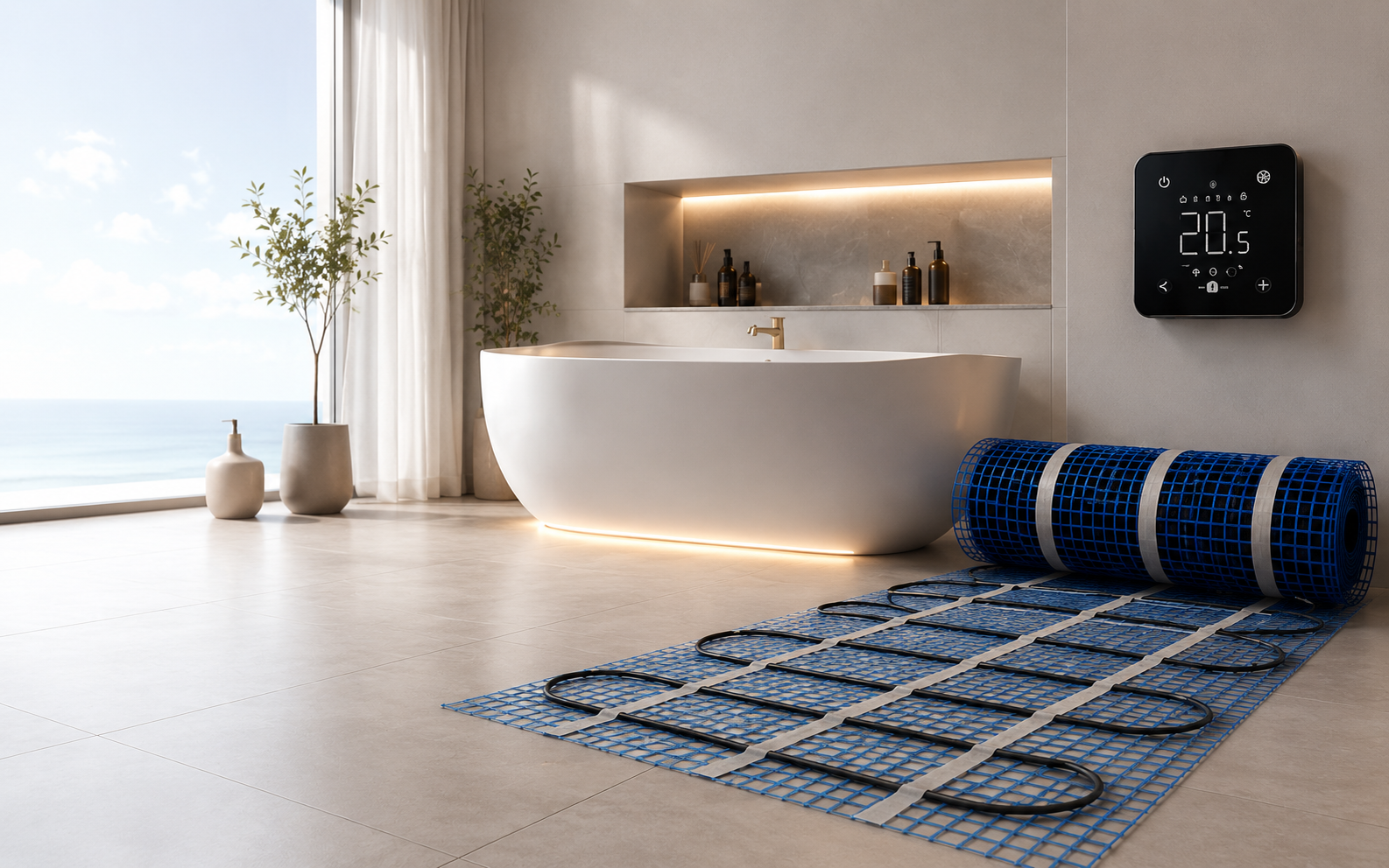 Premium elektrische vloerverwarming voor modern comfort.